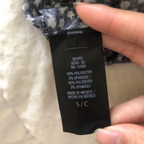 Joe Boxer Black Floral Off the Shoulder Romper - Picture 5 of 5